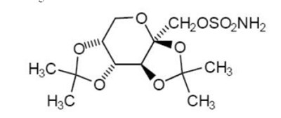 topiramate-str.jpg chemical structure - topiramate str