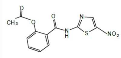 structure - nitazoxanide tablets 1