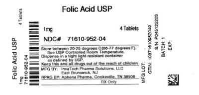 Label (71610 0952 04)