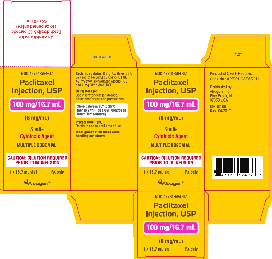 NDC Package 4778159507 Paclitaxel Injection, Solution Intravenous