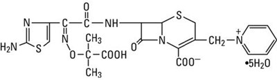Tazicef structural formula - tazicef 02