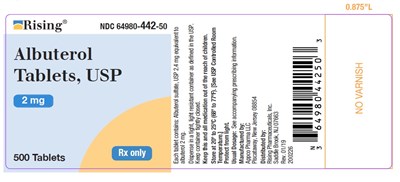 Container Label-2 mg-500's Count (Albuterol 2mg 500count)
