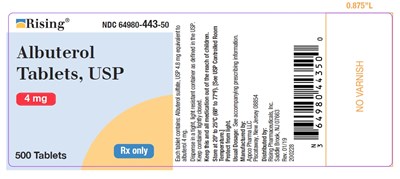 Container Label-4 mg-500's Count (Albuterol 4mg 500count)