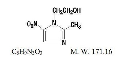 Structural Formula for Metronidazole. - metronidazole tabs new ndcs 2521 2522 1
