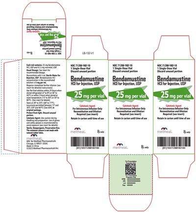 ben0e-0004-04.jpg PRINCIPAL DISPLAY PANEL – Bendamustine HCl for Injection, USP 25 mg Carton - ben0e 0004 04