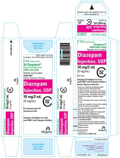 diazepam-04.jpg PRINCIPAL DISPLAY PANEL - 2 mL Cartridge Carton - diazepam 04