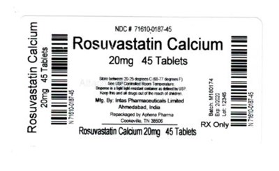 Bottle Label 20 mg (71610 0187 45)