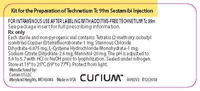 Technetium Tc 99m Sestamibi Injection Kit 69945 12