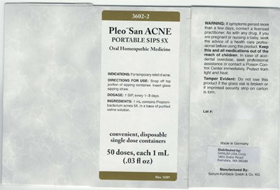 san-acne-sip-01.jpg PRINCIPAL DISPLAY PANEL - 1 mL Carton - san acne sip 01