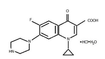 The Chemical Structure For Ciprofloxacin HCl Ophthalmic Solution. (Ciprofloxacin HCl Ophthalmic Solution 0 3 As Base  01)