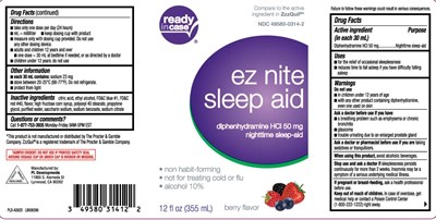 Diphenhydramine HCl 50 mg (Ez Nite Sleep Aid Berry Flavor 1)