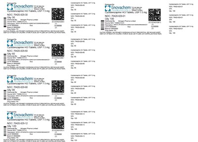 label-2 - cyclobenzaprine hcl tabs usp 7 5mg