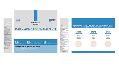 Dr.mellaxeen Skin Saver Daily Acne Essentials Kit (01)