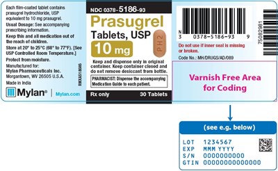 Prasugrel Tablets 10 mg Bottle Label - image 08
