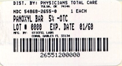 Image Of Panoxyl 5% Bar Carton Label (2655)