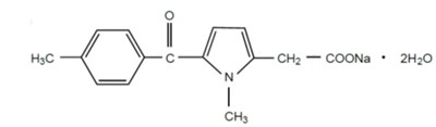 Image Description (Tolmetin Sodium Caps Structure)