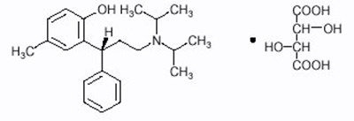 Tolterodine tartrate Structural Formula - image 01