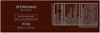 PRINCIPAL DISPLAY PANEL - 50 ml Bottle Label - esika 01