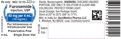 furosemide-fig3.jpg PACKAGE LABEL-PRINCIPAL DISPLAY PANEL - 40 mg per 4 mL (10 mg/mL) – Container Label - furosemide fig3