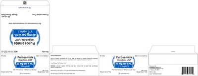 furosemide-fig4.jpg PACKAGE LABEL-PRINCIPAL DISPLAY PANEL - 40 mg per 4 mL (10 mg/mL) – Container-Carton (25 Vials) - furosemide fig4