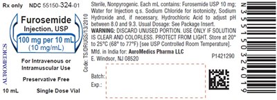 furosemide-fig5.jpg PACKAGE LABEL-PRINCIPAL DISPLAY PANEL - 100 mg per 10 mL (10 mg/mL) – Container Label - furosemide fig5