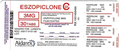 Image Description (Eszopiclone 3mg 2)