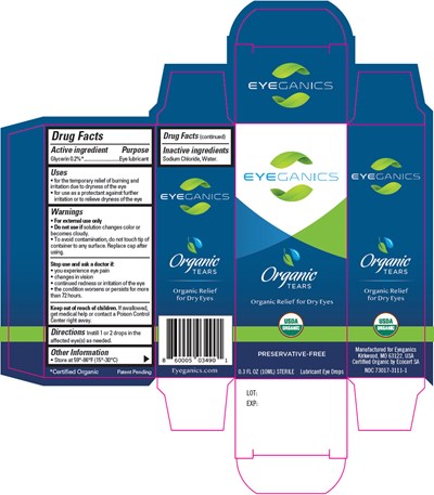 PRINCIPAL DISPLAY PANEL - 10 ML Bottle Carton - eyeganics 01