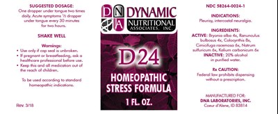d24-01.jpg PRINCIPAL DISPLAY PANEL - 1 FL. OZ. Bottle Label - d24 01