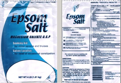 Flying_P_Epsom_Salt_sm.jpg Package Label - Flying P Epsom Salt sm