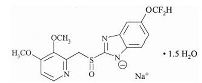 image description - pantoprazole sodium dr structure