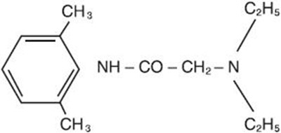 Chemical Structure - lidocaine 01