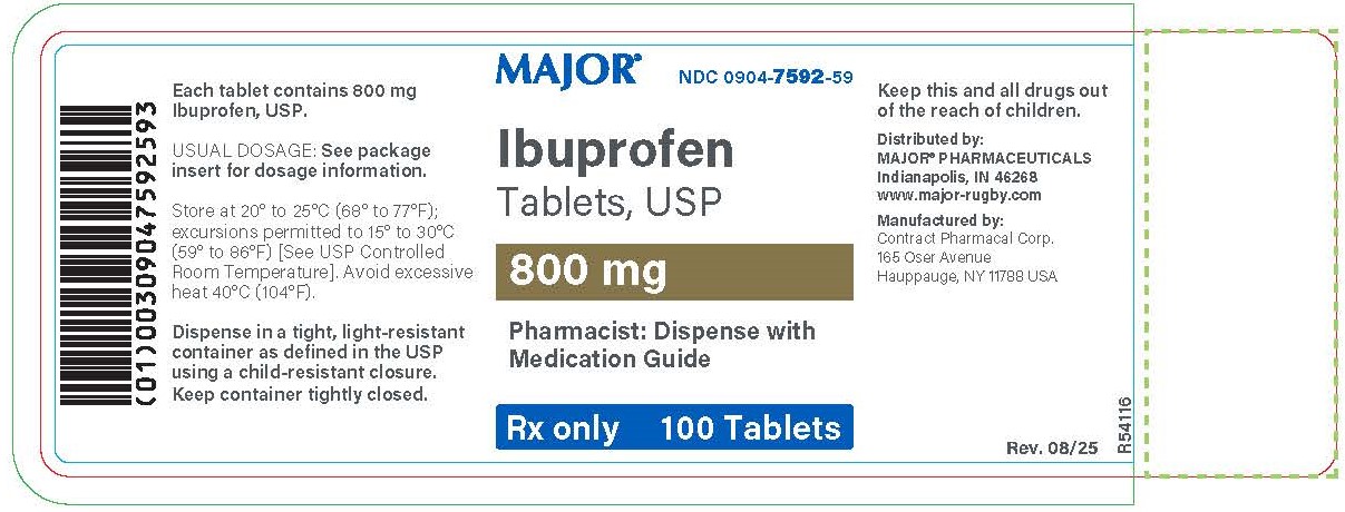 Ibuprofen Tablet, Film Coated - Images NDC 0904-7592
