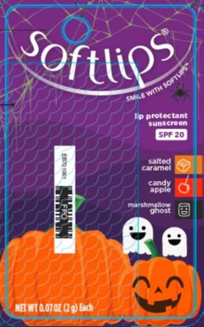 Softlips Lip Protectant/sunscreen Spf 20: Salted Caramel, Candy Apple, Marshmallow Ghost (Image 01)