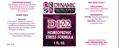 d-122-01.jpg PRINCIPAL DISPLAY PANEL - 1 FL. OZ. Bottle Label - d 122 01