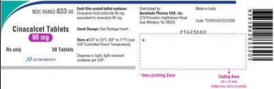 cinacalcet-fig7.jpg PACKAGE LABEL - PRINCIPAL DISPLAY PANEL - 90 mg (30 Tablets Bottle) - cinacalcet fig7