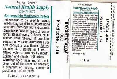 NHS_headache_flu.jpg Headache Flu Label - NHS headache flu