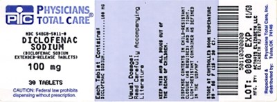 Image Of 100 mg Package Label (5011)