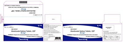 alendronate-fig9.jpg PACKAGE LABEL-PRINCIPAL DISPLAY PANEL - 35 mg Blister Carton (5 Blister of 4 Tablets each) - alendronate fig9