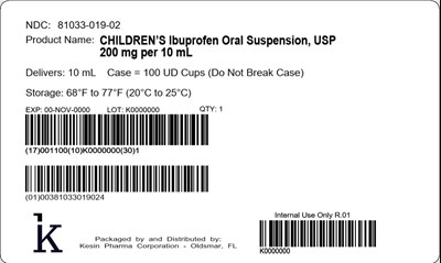 CHILDREN'S Ibuprofen Case Label - CHILDRENS Ibuprofen Case 10mL 100ct