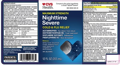 Nighttime Severe Label (8q94017f2)