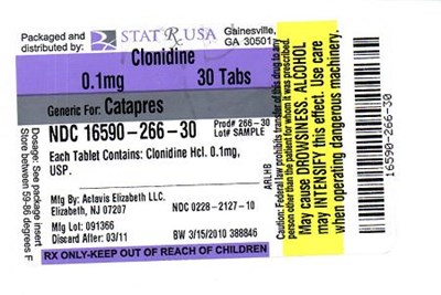 Clonidine 0.1mg Label (Clonidine 0.1mg Label)