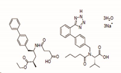 chem structure - sacubitril and valsartan tablets 1