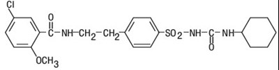 Chemical Structure - glyburide 01