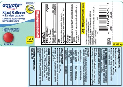 Docusate Sodium 50 mg, Sennosides 8.6 mg (Stool With Laxative 8 6 mg Red Tablets Tcb 1)