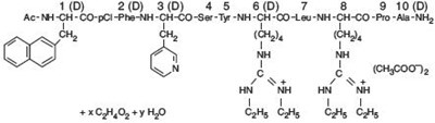 Image Of Ganirelix Acetate Chemical Structure (Ganirelix 01)