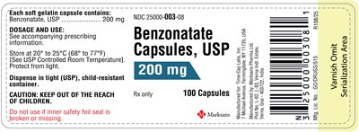 Benzonatate-capsules-200mg-100s-label (Benzonatate Capsules 200mg 100s Label)