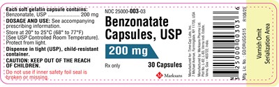 Benzonatate-capsules-200mg-30s-label (Benzonatate Capsules 200mg 30s Label)