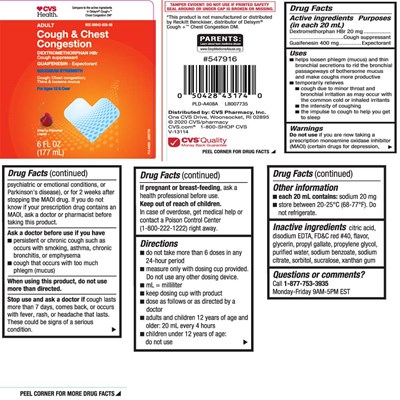 Dextromethorphan Hbr 20 mg, Guaifenesin 400 mg (Cough Relief Dm Chest Congestion Cherry Liquid 1)