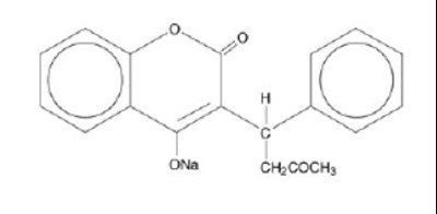 stryctural formula - warfarinsodiumdistib figure 01