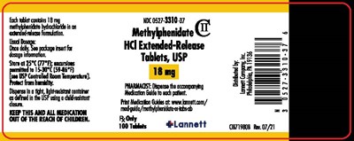 18 mg 100 Count (Methylphenidate Hydrochloride 5)